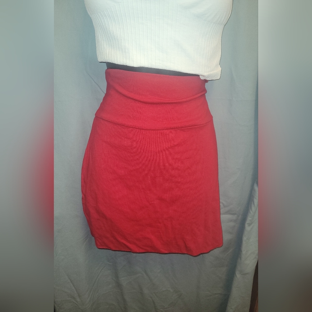 High waist bodycon mini skirt